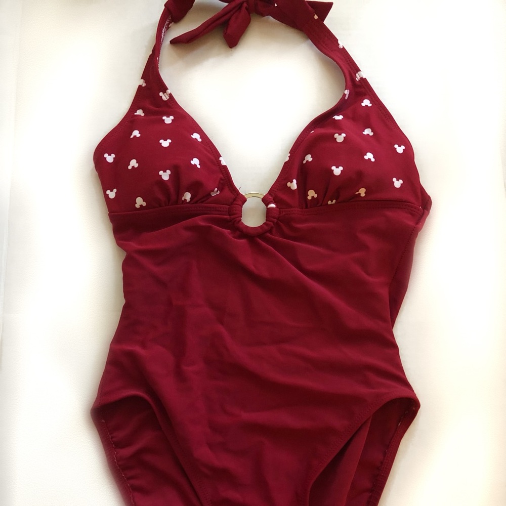 Mickey Mouse red swimsuit one piece